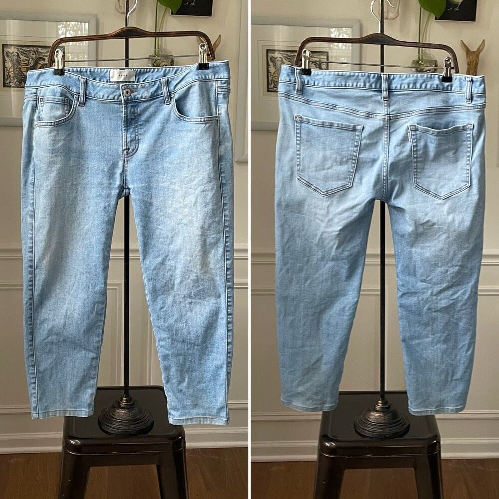 Sene Studios Low Rise Crop Jeans $200 16 XL